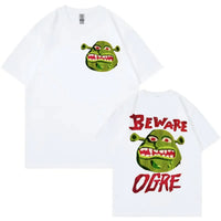 2026 Animated Film Shrek Graphic T Shirts Men Women Gothic Vintag High-end Luxury Unisex Style Both of Men and Women