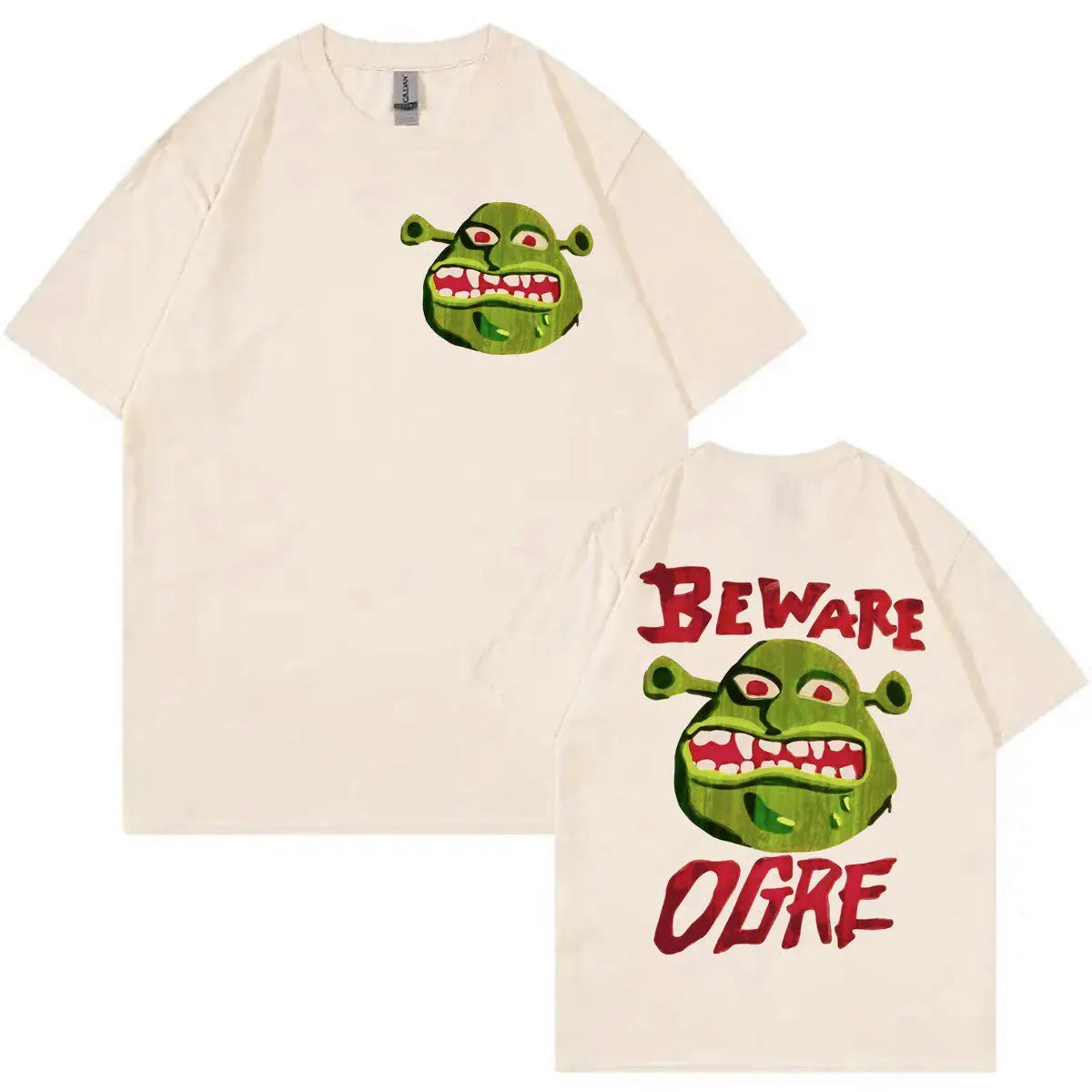 2026 Animated Film Shrek Graphic T Shirts Men Women Gothic Vintag High-end Luxury Unisex Style Both of Men and Women
