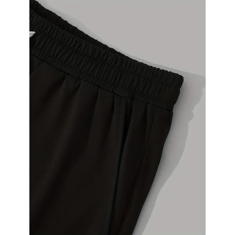 Men'S Shorts Featuring Intricate Abstract Patterns with Multiple Curves and Sharp Protrusions, Designed for Casual Wear