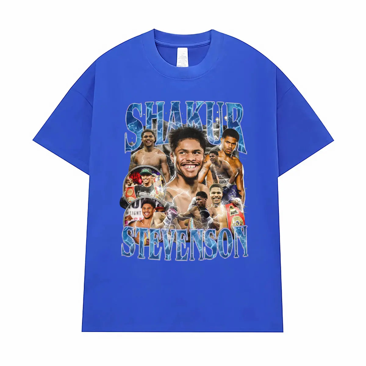 Shakur Stevenson Undefeated Graphic T Shirts Men's Clothes Gothic Violence Aesthetic T-shirt Male Summer Tops Streetwear T Shirt