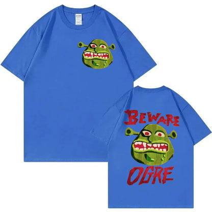 2026 Animated Film Shrek Graphic T Shirts Men Women Gothic Vintag High-end Luxury Unisex Style Both of Men and Women