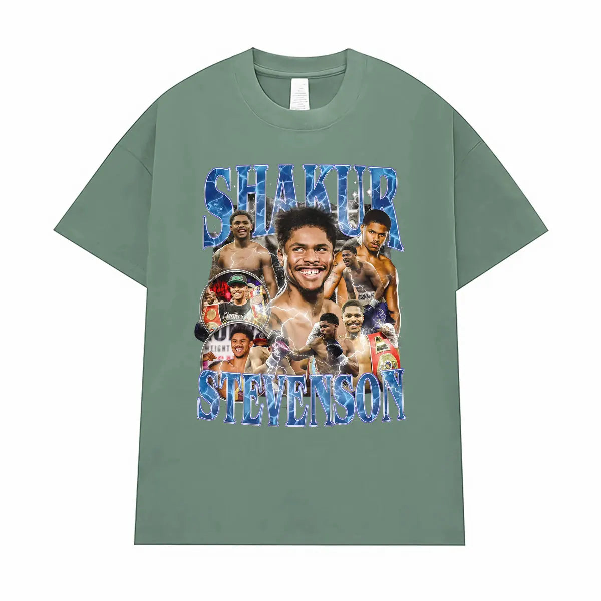 Shakur Stevenson Undefeated Graphic T Shirts Men's Clothes Gothic Violence Aesthetic T-shirt Male Summer Tops Streetwear T Shirt