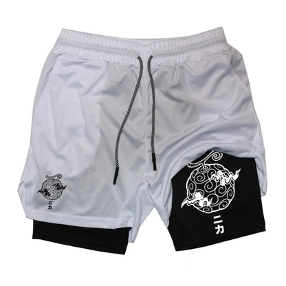 2-in-1 Shorts for Men Summer Athletic Quick Dry with Phone Pocket Gym Workout Running Comfortable Training Moisture Absorbing
