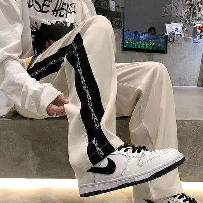 Men's Pants New Cool Male Summer New Fashion Mens Cozy Trousers Baggy Lightweight Casual Straight-leg Versatile Trend Pants