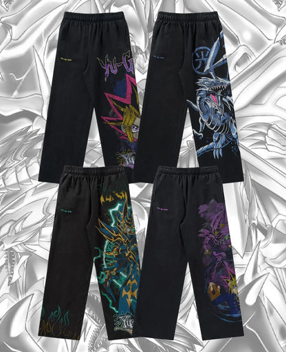 Hip Hop Yu-Gi-Oh Y2k Pants Baggy Sweatpants Men Elastic Waist American Streetwear Vintage Joggings Casual Pants Men Clothing