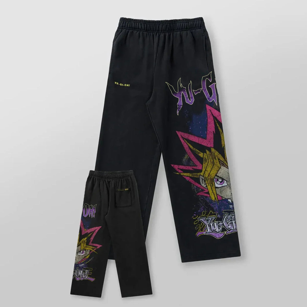 Hip Hop Yu-Gi-Oh Y2k Pants Baggy Sweatpants Men Elastic Waist American Streetwear Vintage Joggings Casual Pants Men Clothing