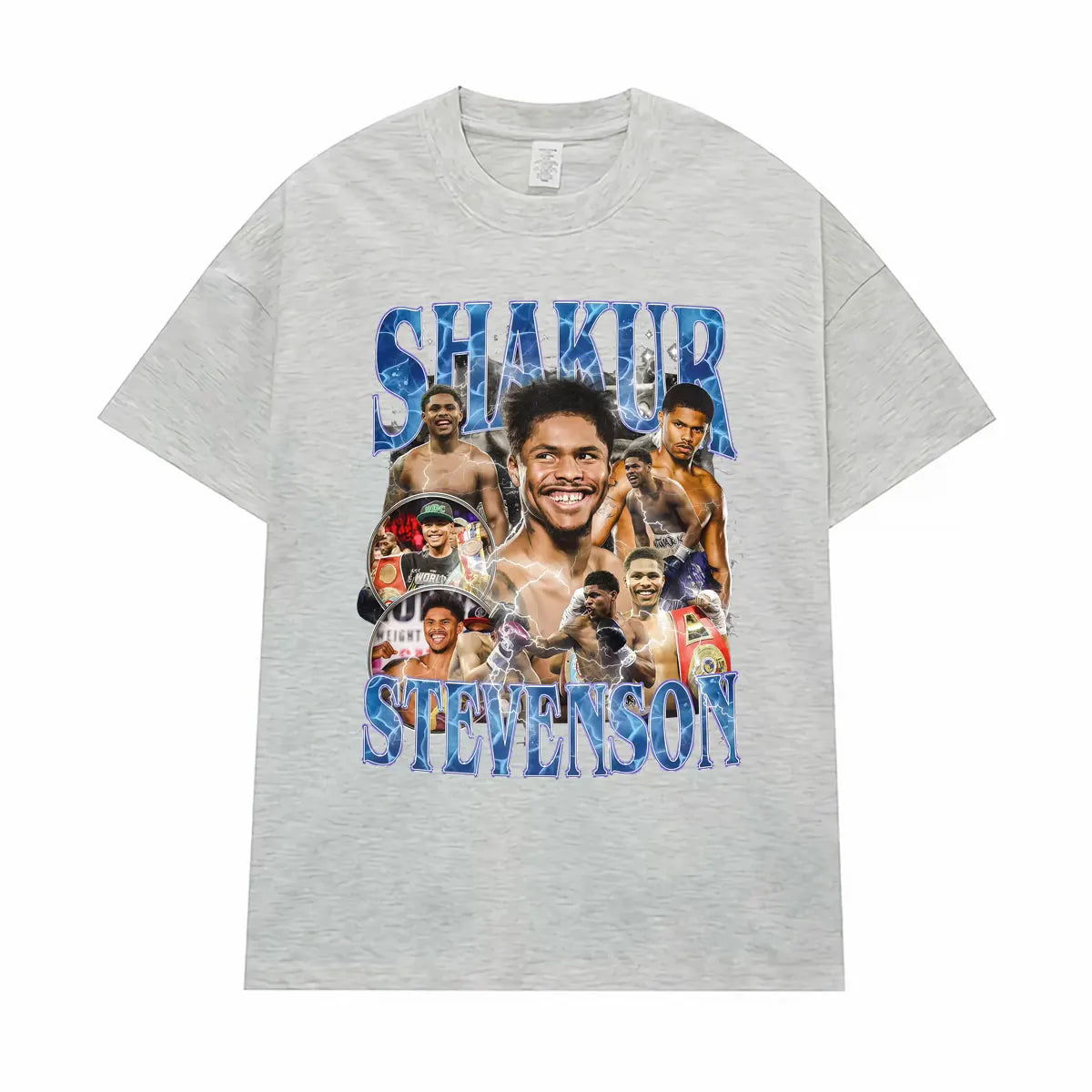 Shakur Stevenson Undefeated Graphic T Shirts Men's Clothes Gothic Violence Aesthetic T-shirt Male Summer Tops Streetwear T Shirt