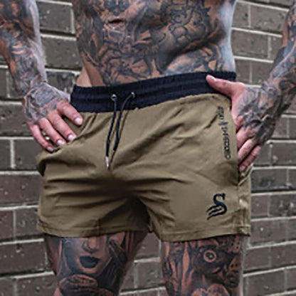 Men's Shorts Sweatpants Hipster Three-quarter Pants Muscle Fitness Summer Running Training Quick-drying Breathable Stretch Pants