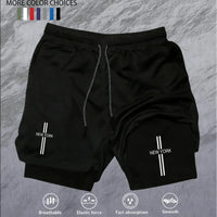 Workout Sports Shorts for Men 2-in-1 Double Deck Marathon Running Comfortable  Fitness Training Pants Racing Gym Wear Jogging