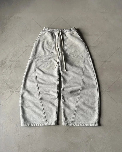 American Baggy Sweatpants Men Women Y2K Gothic Hip Hop Pants Streetwear Retro Casual Wide Leg Pants Harajuku Jogging Trousers