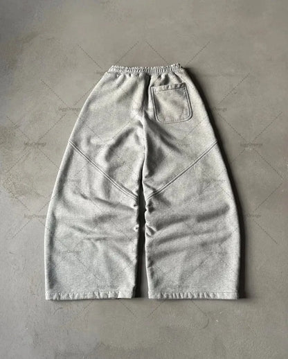 American Baggy Sweatpants Men Women Y2K Gothic Hip Hop Pants Streetwear Retro Casual Wide Leg Pants Harajuku Jogging Trousers