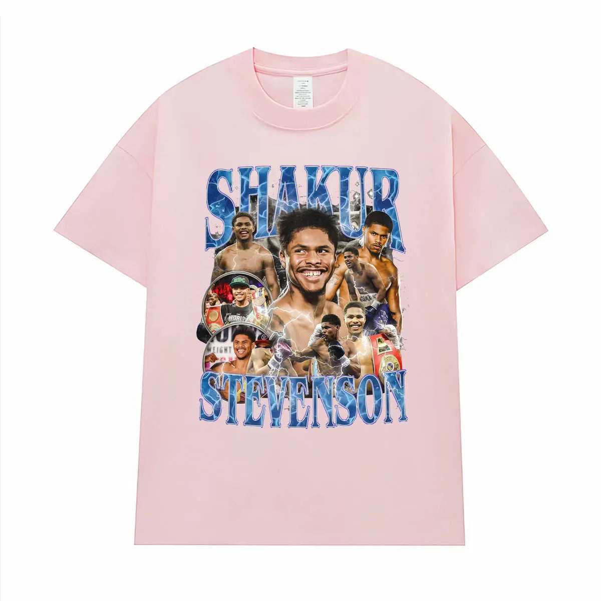 Shakur Stevenson Undefeated Graphic T Shirts Men's Clothes Gothic Violence Aesthetic T-shirt Male Summer Tops Streetwear T Shirt