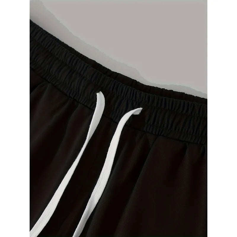 Men'S Shorts Featuring Intricate Abstract Patterns with Multiple Curves and Sharp Protrusions, Designed for Casual Wear