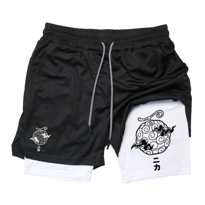 2-in-1 Shorts for Men Summer Athletic Quick Dry with Phone Pocket Gym Workout Running Comfortable Training Moisture Absorbing