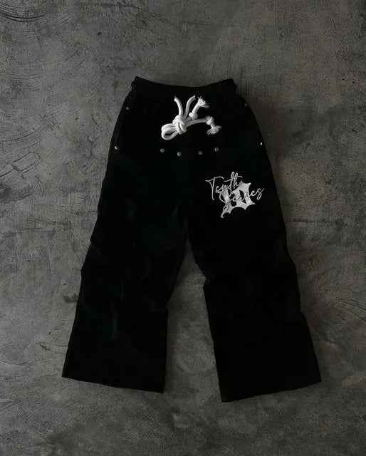 Hip Hop Yu-Gi-Oh Y2k Pants Baggy Sweatpants Men Elastic Waist American Streetwear Vintage Joggings Casual Pants Men Clothing