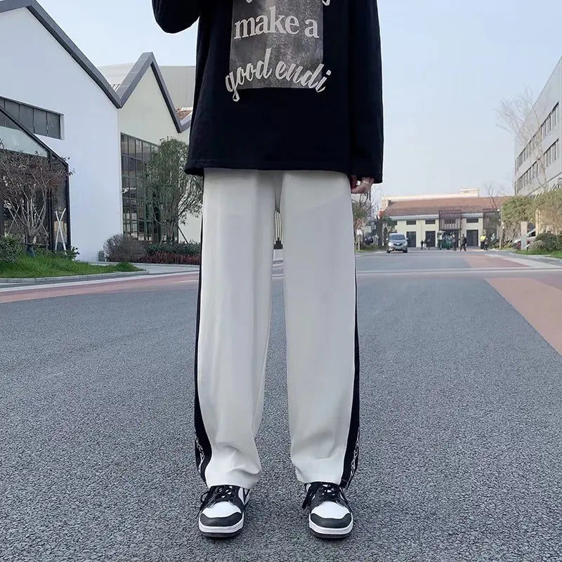 Men's Pants New Cool Male Summer New Fashion Mens Cozy Trousers Baggy Lightweight Casual Straight-leg Versatile Trend Pants