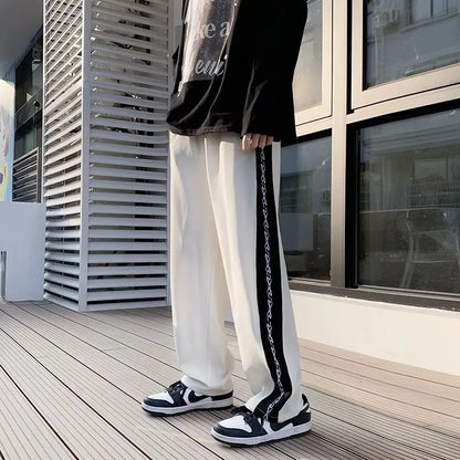 Men's Pants New Cool Male Summer New Fashion Mens Cozy Trousers Baggy Lightweight Casual Straight-leg Versatile Trend Pants
