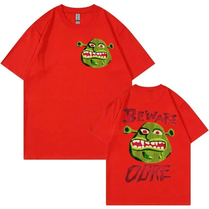 2026 Animated Film Shrek Graphic T Shirts Men Women Gothic Vintag High-end Luxury Unisex Style Both of Men and Women