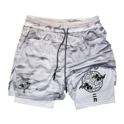 2-in-1 Shorts for Men Summer Athletic Quick Dry with Phone Pocket Gym Workout Running Comfortable Training Moisture Absorbing