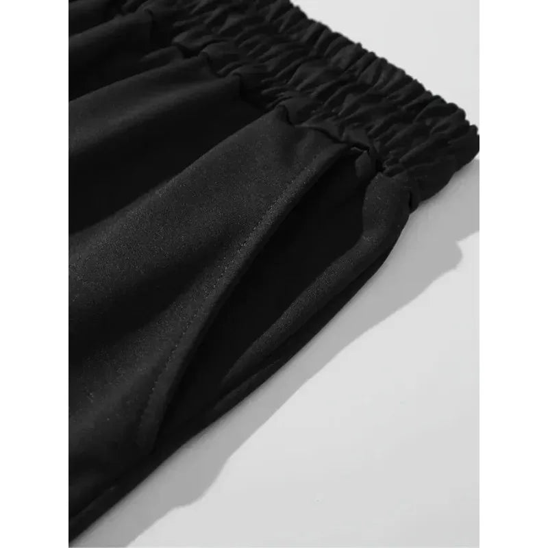 Men'S Shorts Featuring Intricate Abstract Patterns with Multiple Curves and Sharp Protrusions, Designed for Casual Wear